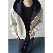 春季 新款 2026 港风内景大码 华棉400g连帽卫衣M HW26033 特P50