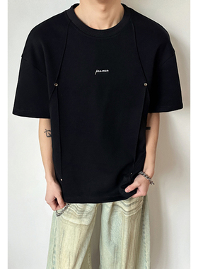 2026 夏季新款 港风内景大码华棉260g圆领短袖M-5X HT26307-特P22