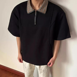 网图 2026夏季270g华棉半拉链短袖T恤男DT6237-特P26建议零售价58