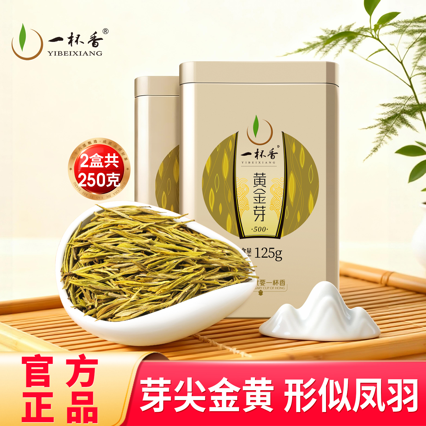 2025新茶一杯香黄金芽绿茶250克