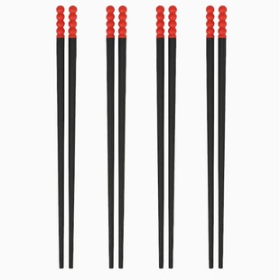 IKEA宜家 弗斯达4双筷子套装塑料家用装健康卫生环保抗菌防霉