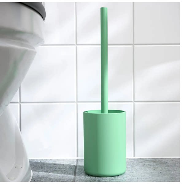 IKEA宜家 甘雪恩厕所刷 玻璃底座 刷头可替换浴室马桶清洁刷 耐用