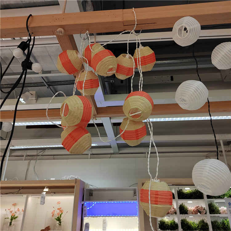 IKEA宜家 昂莱宁 LED灯串12头墙壁装饰挂灯温馨氛围装扮灯具特价