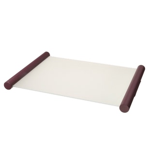 IKEA宜家 旺布利托盘餐盘毛玻璃深红色酒盘饮料盘轻奢展示盘特价