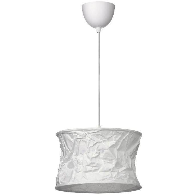 IKEA宜家菲亚米尔吊灯罩白色直径33厘米做皱风格纸灯餐厅卧室顶灯,家装灯饰光源,卧室/书房吊灯,淘宝优惠券,粉丝福利购,淘宝优惠卷