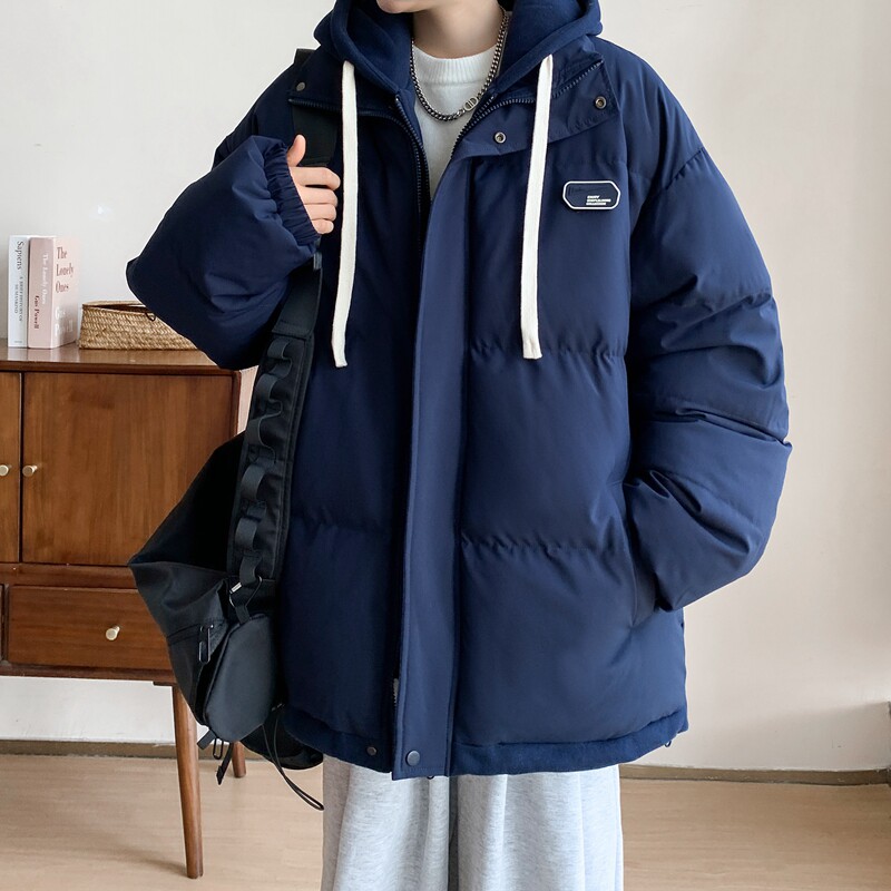 2024冬季新款情侣棉衣棉服宽松两件棉袄加厚连帽保暖休闲外套袄子