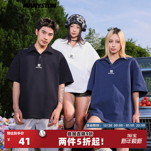 POLO衫 复古280g重磅短袖 男夏季 国潮时尚 T恤 MANYSTON 百搭半袖 美式