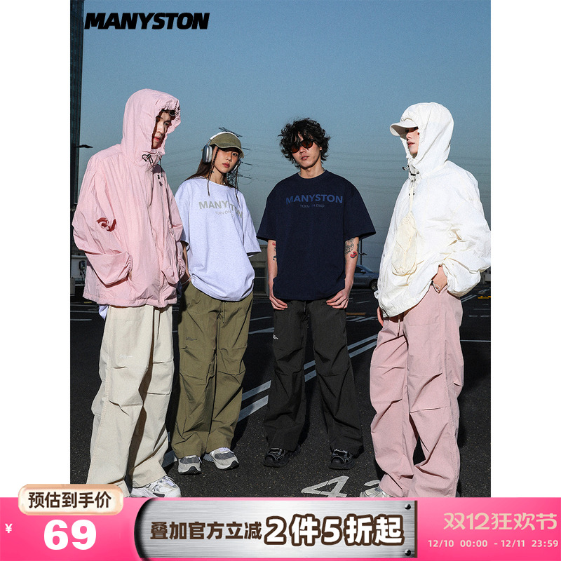 MANYSTON美式复古高街休闲裤