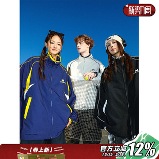 MANYSTON欧美街头休闲运动外套男款 春秋青少年潮牌立领飞行员夹克
