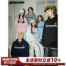 卫衣男 400g重磅宽松运动帽衫 MANYSTON美式 高街连帽情侣外套春秋季