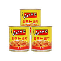 Chicken Label Tomato Juice Baked Bean Cans 230g*3 cans, original imported ready-to-eat delicious picnic thumbnail 5