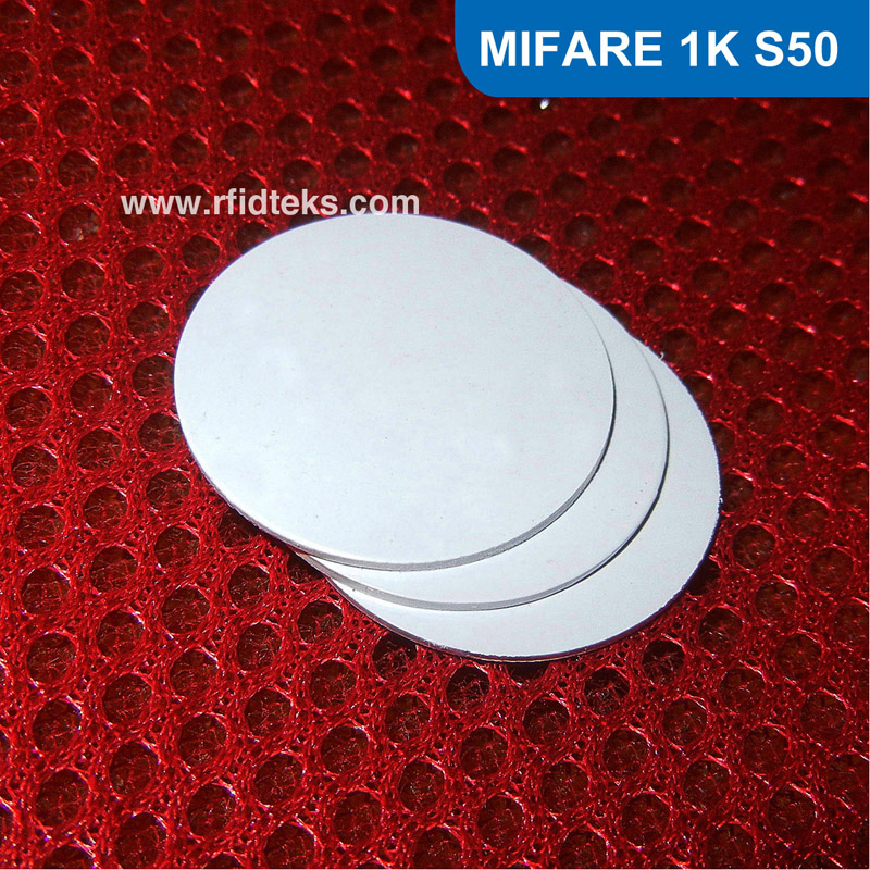 PVC钱币卡 电子圆币卡 ISO1443A RFID射频卡 门禁卡 IC芯片 30MM