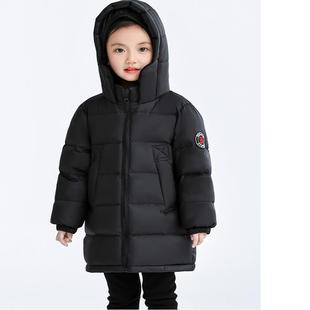 儿童羽绒服男款中长款2025冬季新款加厚女童大童外套极寒保暖洋气