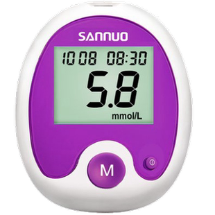 三诺安稳免调码血糖试条血糖仪试纸测试片50片100片桶装独立包装