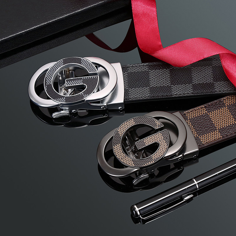 男士真皮皮带专柜正品高端奢侈品牌商务休闲裤带纯牛皮自动扣腰带