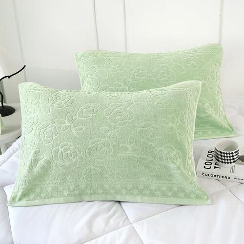 纯棉枕巾吸汗防头油防滑不脱落