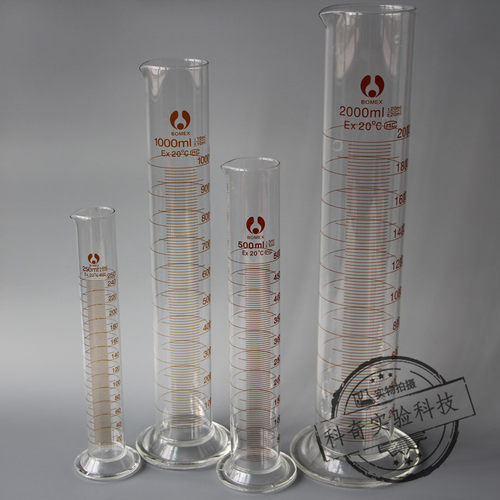 优质1000ml高硼硅量筒 厚壁量筒 玻璃量筒 1L实验室器皿 透亮