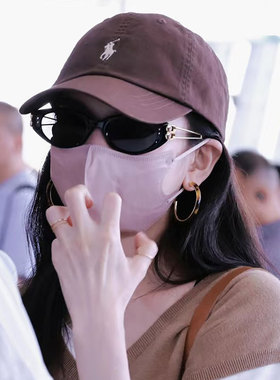 宋祖儿同款墨镜女长圆脸优雅个性