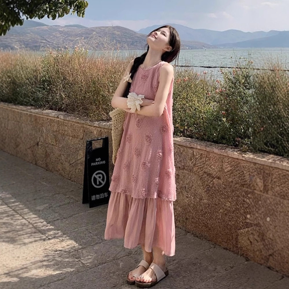 海边度假风长裙女2025夏