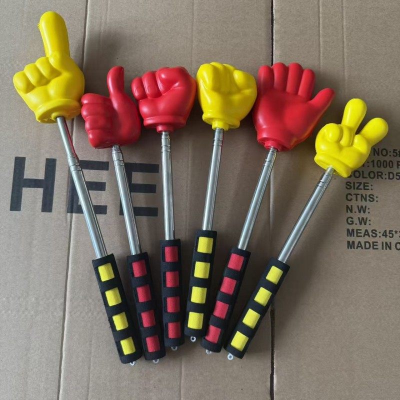 伸缩石头剪刀布手海绵食指阅读手势模型泡沫指挥棒手指棒教学教鞭