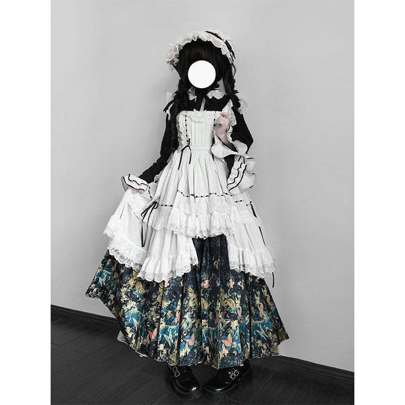 汉洋折衷大小姐汉服女明制交领琵琶袖马面裙洛丽塔lolita裙优雅