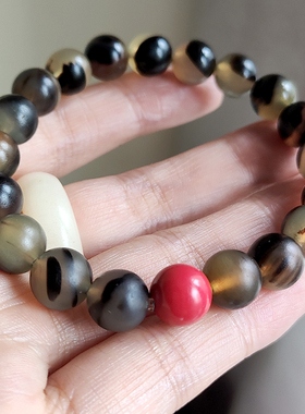 女士羊角简约天然手串手链