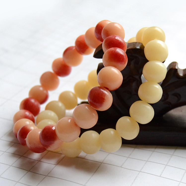 骨手串文玩佛珠手链女骨头民族