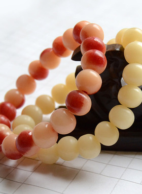 骨手串文玩佛珠手链女骨头民族