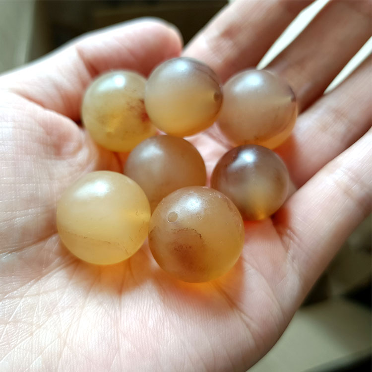 单颗散珠配饰文玩大圆珠手串羊角