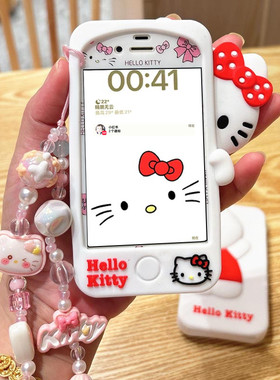 hello kitty苹果4s手机壳女se全包se卡通手机膜6S前膜硅胶保护壳适用iPhone7plus钢化膜8P彩膜6plus