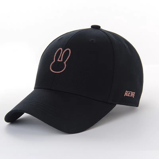 冠戒新款兔年百搭简约棒球帽遮阳防晒帽男女同款户外运动帽棉布