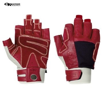 新款美国OR专业户外男女攀岩登山速降小羊皮手套半指72690/72695