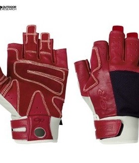 新款美国OR专业户外男女攀岩登山速降小羊皮手套半指72690/72695