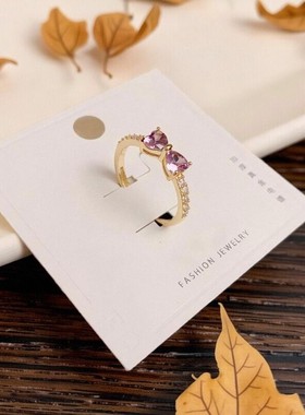 SweetGirl轻奢紫色宝石开口戒