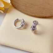 Sweet Girl小众时尚 简约金属绳结小耳扣女气质轻奢独特冷淡风耳圈