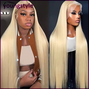 Honey Blonde Wig Straight Human Hair 13*4 Lace Front Wigs