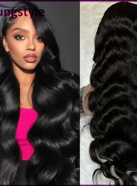 200% body wave 13*4 lace front wig brazilian human hair wigs