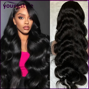200% body wave 13*4 lace front wig brazilian human hair wigs