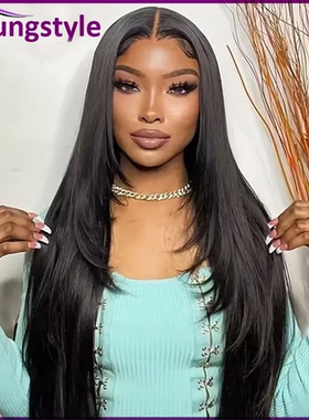 Layered Cut  Preplucked Wear Go Glueless Straight Lace Wigs