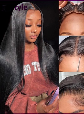 10A Wear And Go Glueless Straight Human Hair 5*7 Lace Wigs