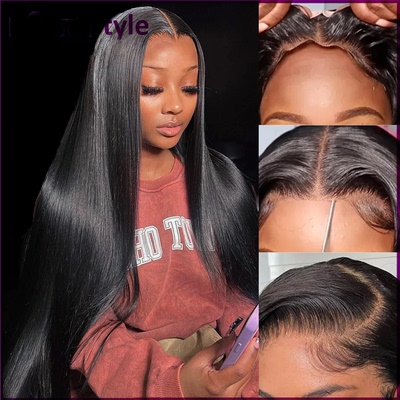 10A Wear And Go Glueless Straight Human Hair 5*7 Lace Wigs