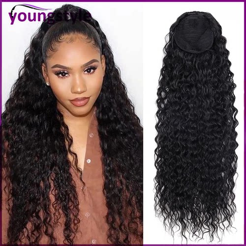 humanhair真人发假发马尾