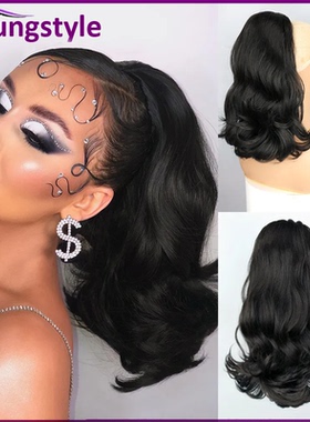 Brazilian Body Wave Ponytail Human Hair Extensions真人发马尾