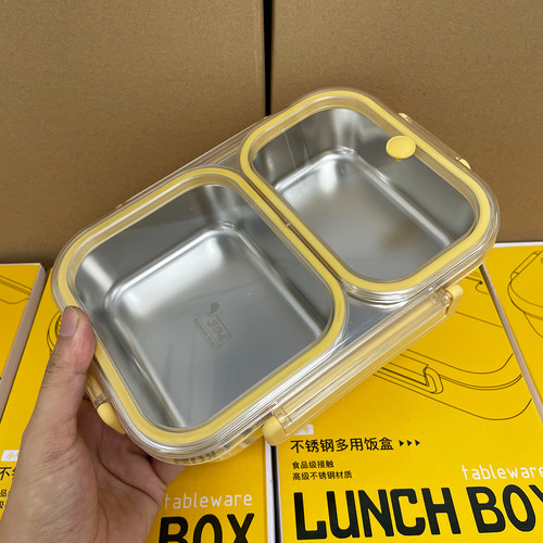 可微波炉加热304不锈钢饭盒