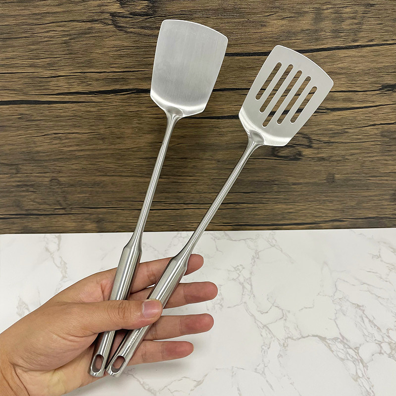 食品级304不锈钢小锅铲迷你炒菜小铲子家用厨房煎蛋铲短炳煎铲