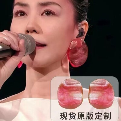 王菲春晚同款虾片S925银针耳环女高级感潮2025年虾片小众时尚耳钉