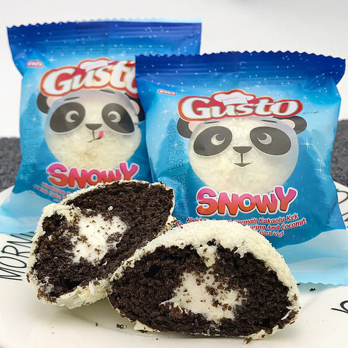 进口gusto奶油糕点网红椰蓉雪球