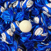 俄罗斯原装 进口黑美人椰子椰蓉味白色夹心糖果蓝色高端结婚喜糖