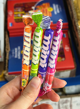 土耳其原装进口tayas迷你水果味奶条果汁糖果草莓樱桃苹果橙零食