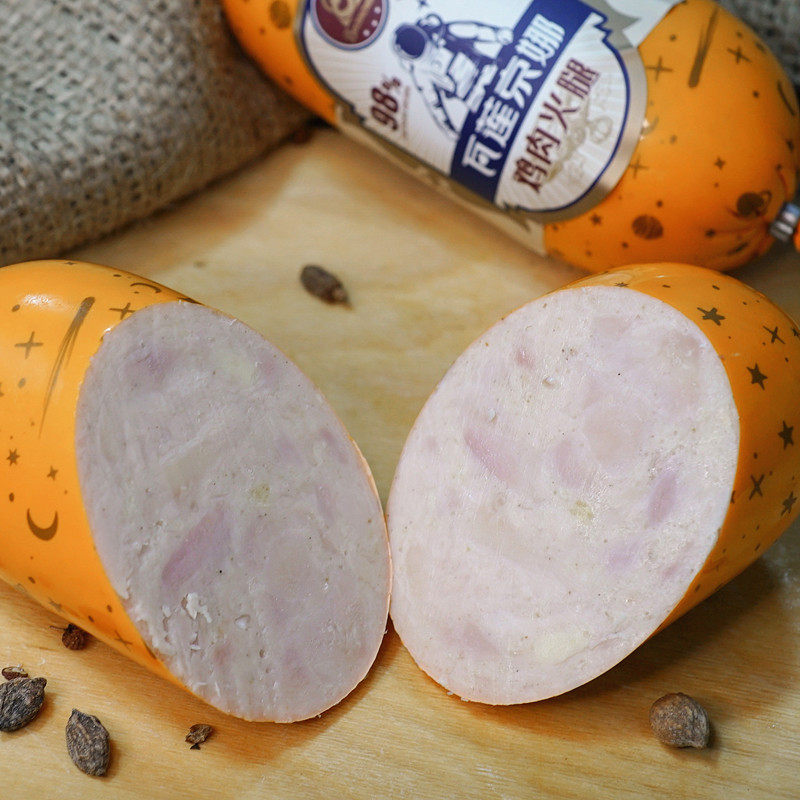 俄罗斯风味鸡肉肠火腿肠俄式香肠午餐肉纯即食早餐健康三明治350g